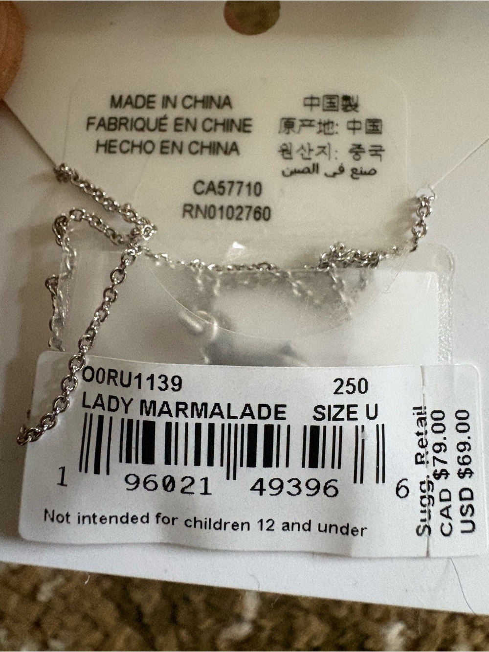 kate spade New York Lady Marmalade Necklace NWT - Picture 3 of 5